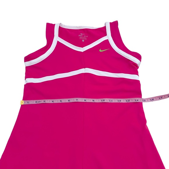 Nike Pink White & Green Dri-Fit Tennis Dress, Size Large - Picture 8 of 11